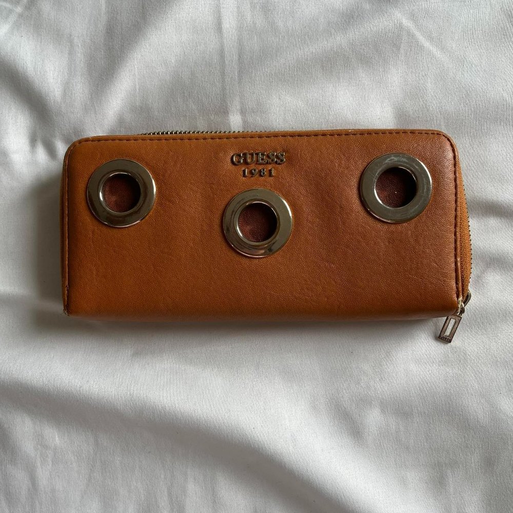 Guess tan modern wallet
